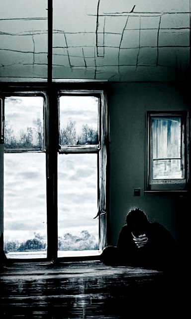 AI Image: Depression, Loneliness, and Self-Isolation