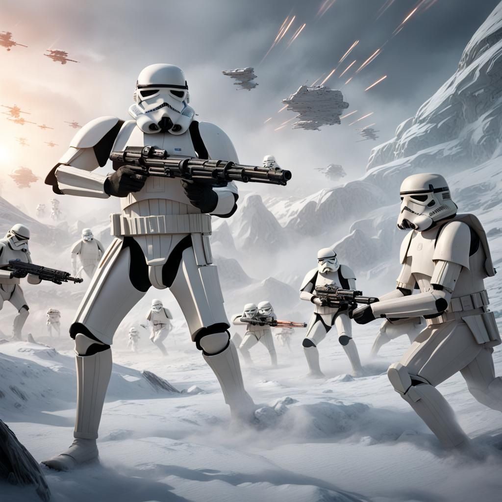 Star Wars Battle on Hoth: Matte Painting