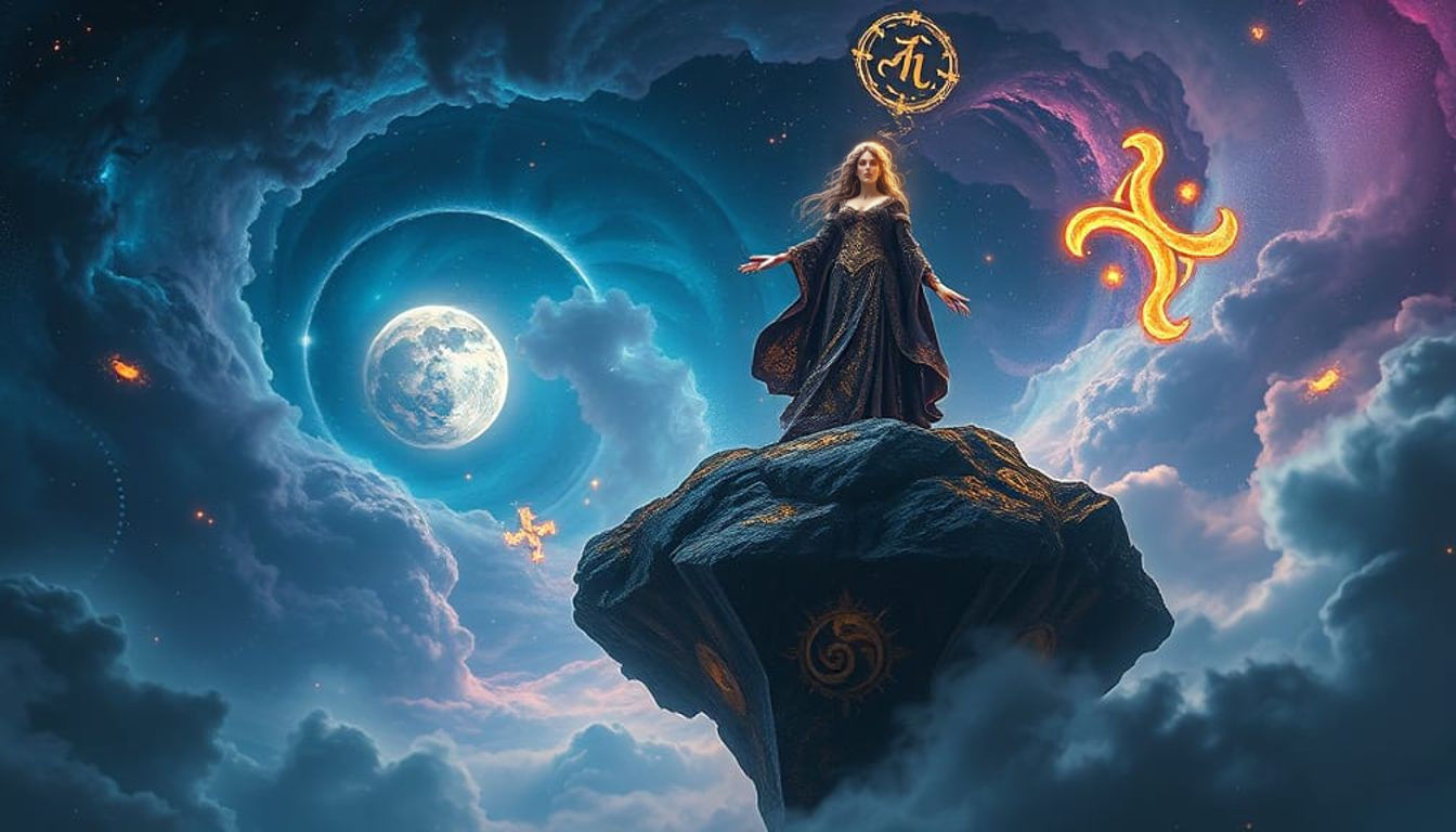 Mysterious Sorceress Dominates Cosmic Landscape