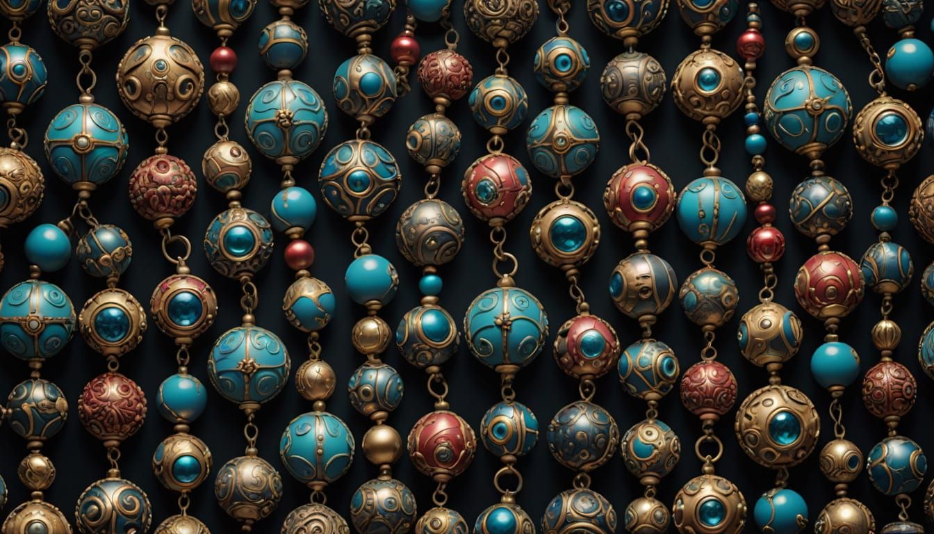 Intricate Beads: Epic Cinematic Digital Matte Painting