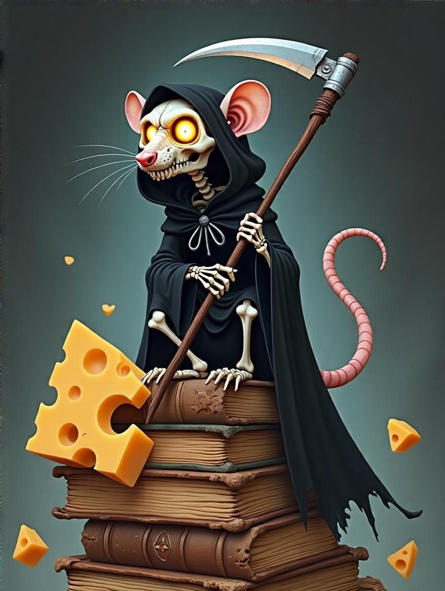 Death of Rats Portrait in Gothic Fantasy Style