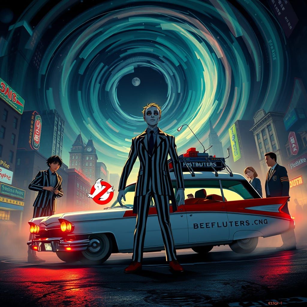 Spectral Beetlejuice Meets Ghostbusters in Anime-Inspired Ke...