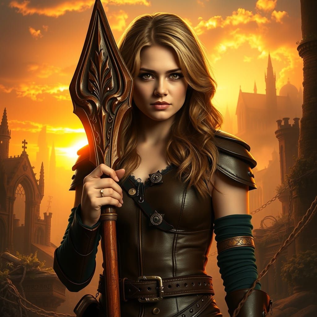 Buffy Summers in Apocalyptic Sunset Portrait