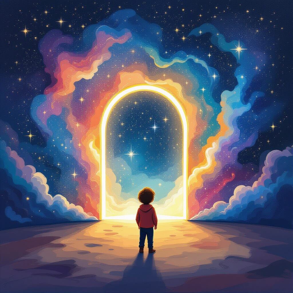 Cosmic Portal: A Childlike Vision of the Universe