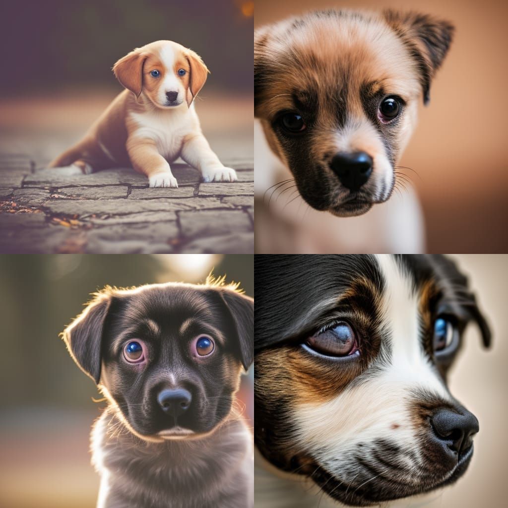 Adorable Puppy Portrait in Natural Light