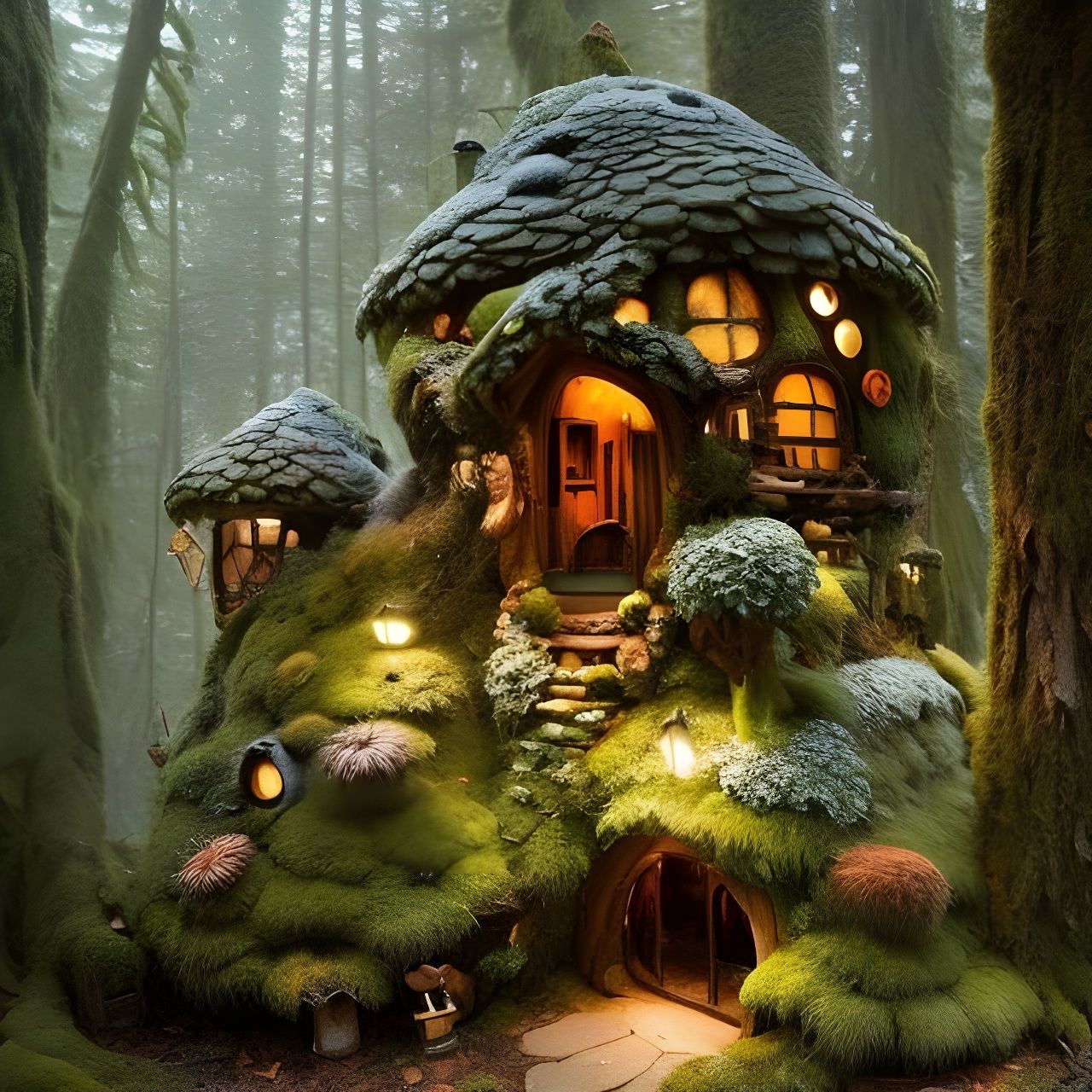 Charming Faerie House Interior in Breathtaking Detail