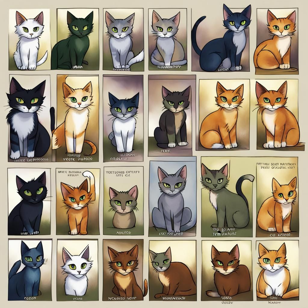 Warrior Cats Illustration: Feline Forest Adventure