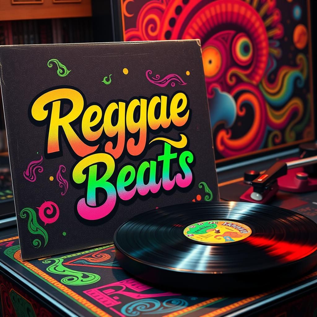 Psychedelic 70s Album Art: Reggae Beats