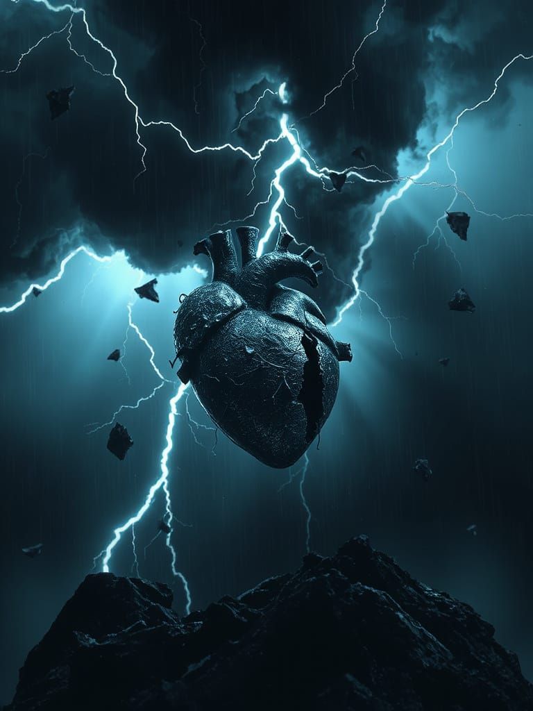 Heartbreak in a Stormy Digital Artscape