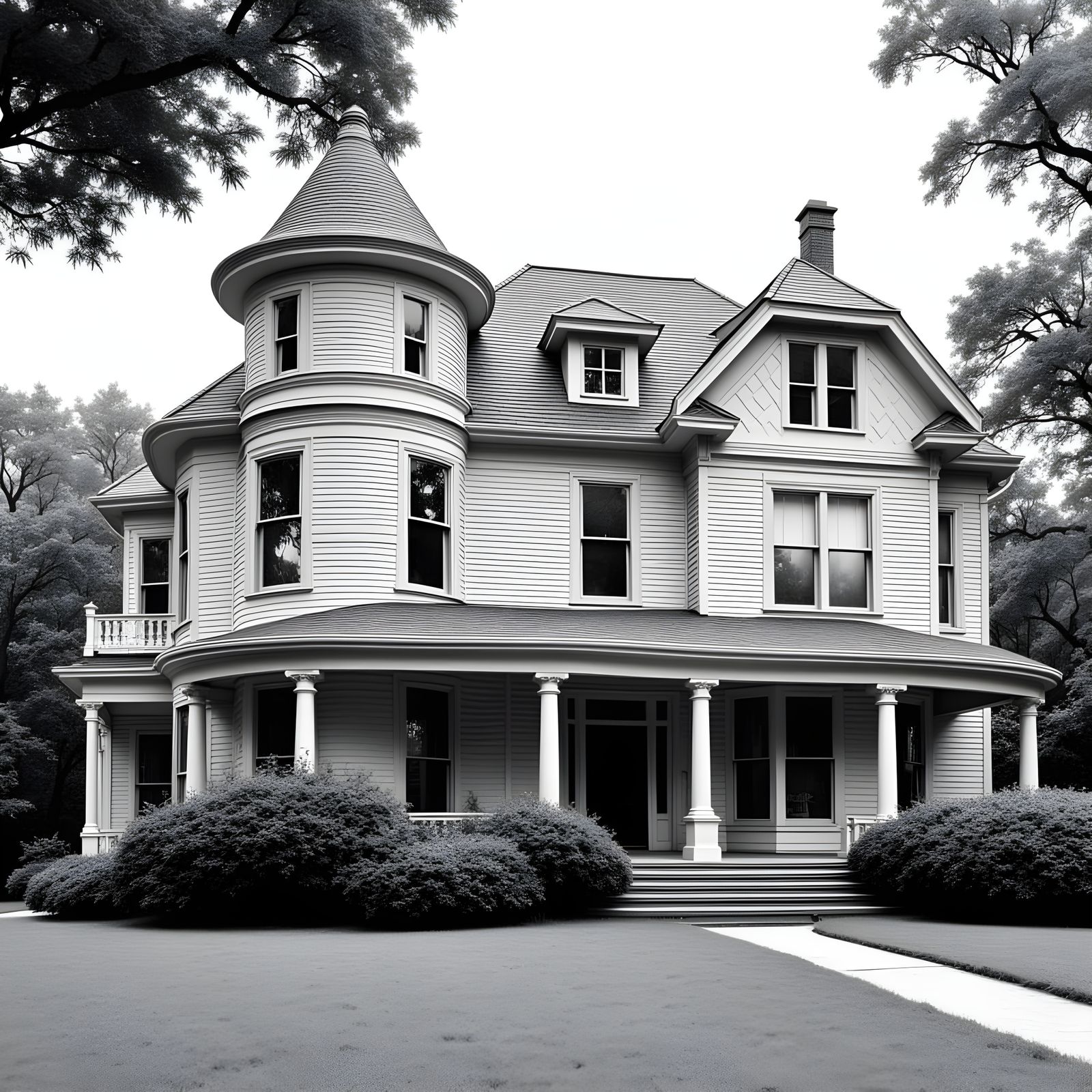 Timeless Classic American Home in Black and White