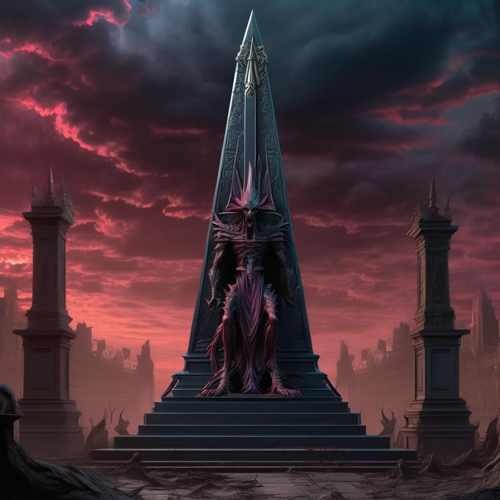 Obelisk the Tormentor: Dark Fantasy Concept Art