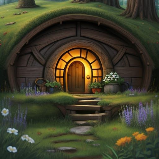 A Cozy Hobbit Hole in The Shire