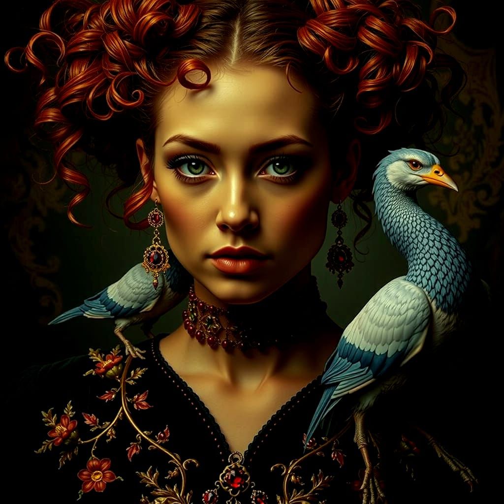 Vibrant Swirls of Red and Crimson Abstract Art