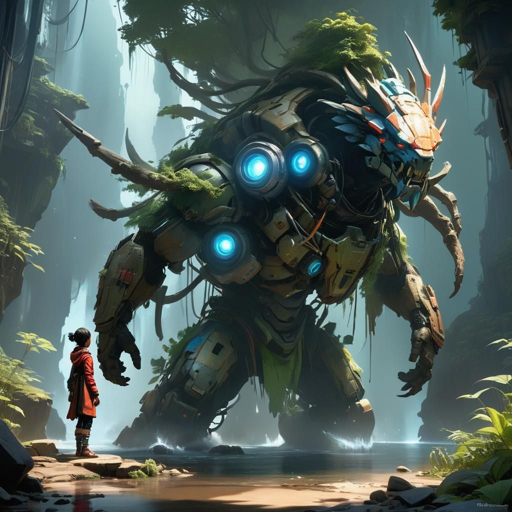 Fantasy Landscape with Ethereal Water Reflections