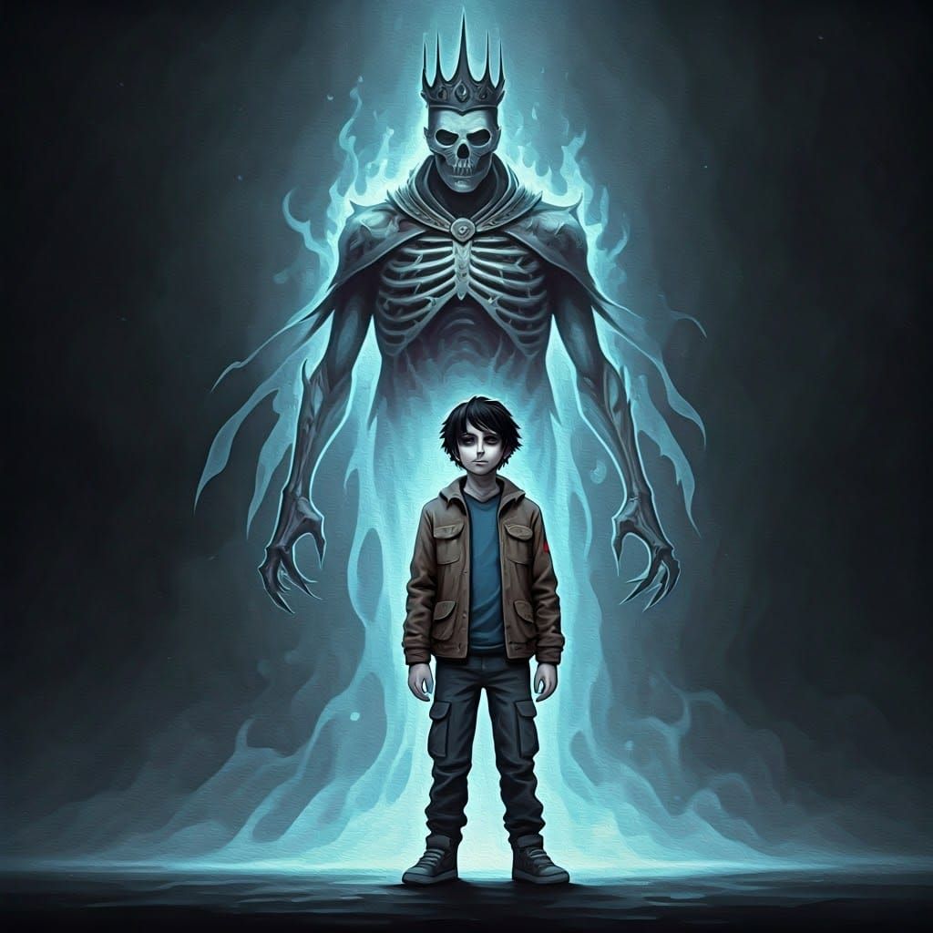 Nico DiAngelo and Ghost King in Digital Matte Painting