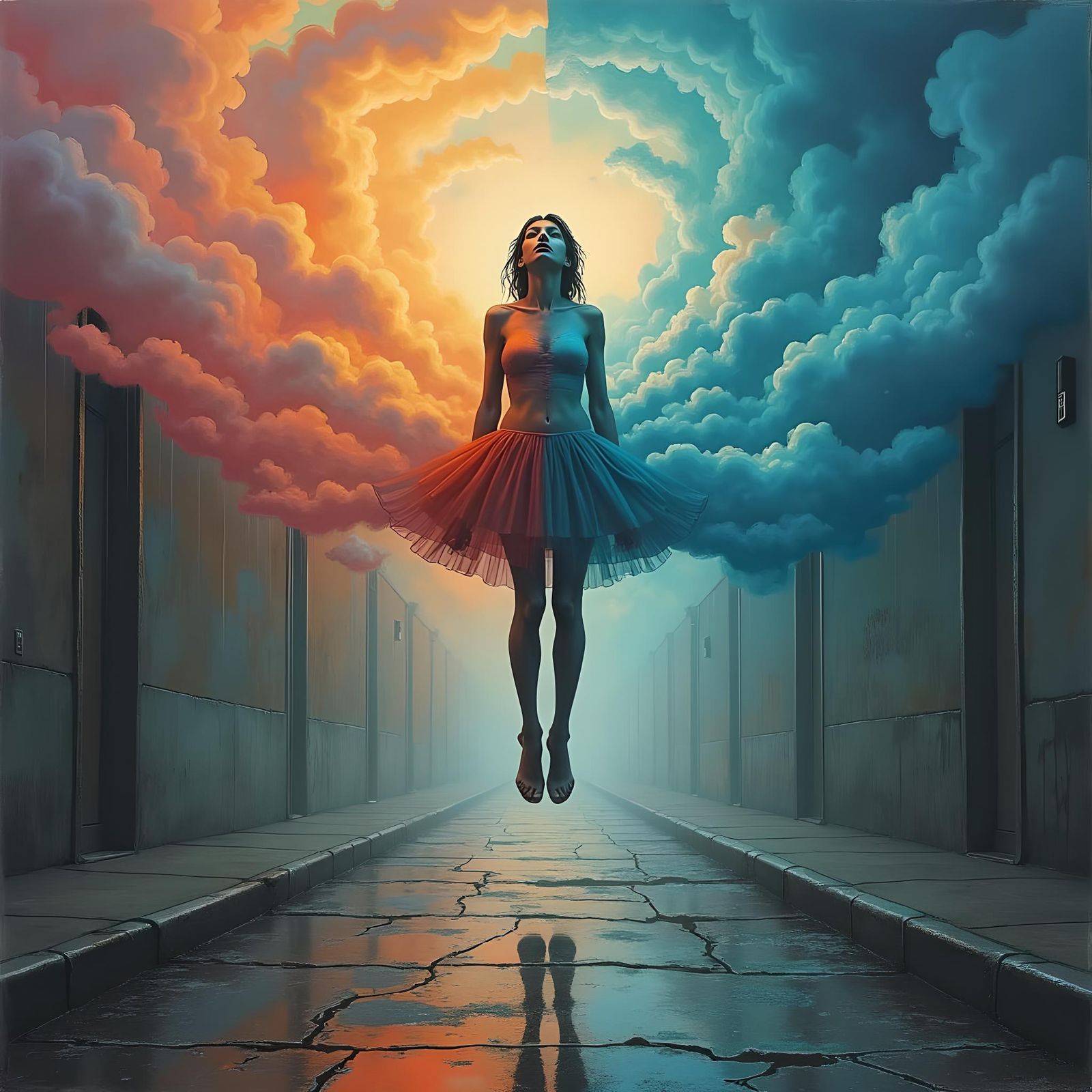 Surreal Character Between Dream and Reality