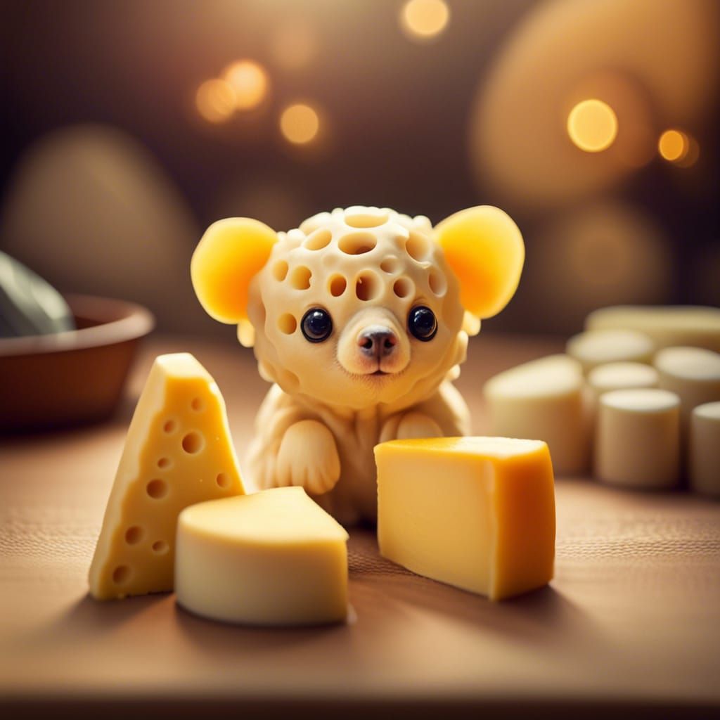 Cute Cheese Mouse: Professional Photography