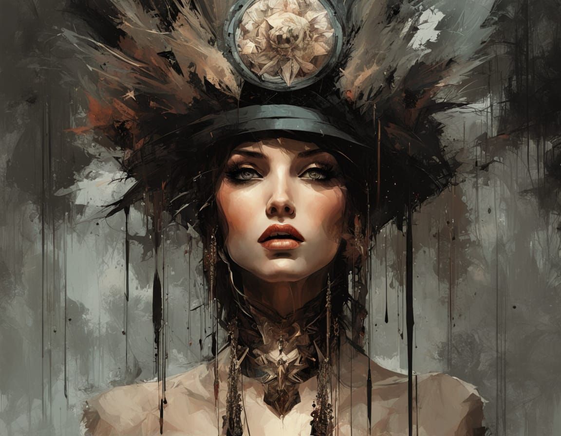 Dramatic Digital Painting in Style of Roberto Ferri