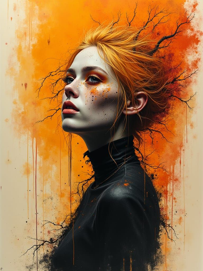 A pale skin, epic, in jagged form.