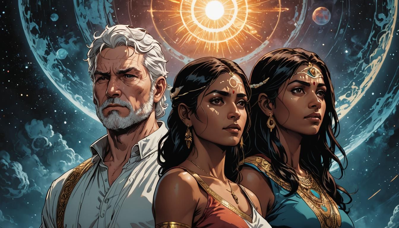 Gods, Universe, Darkness, Light: Comic Book Art