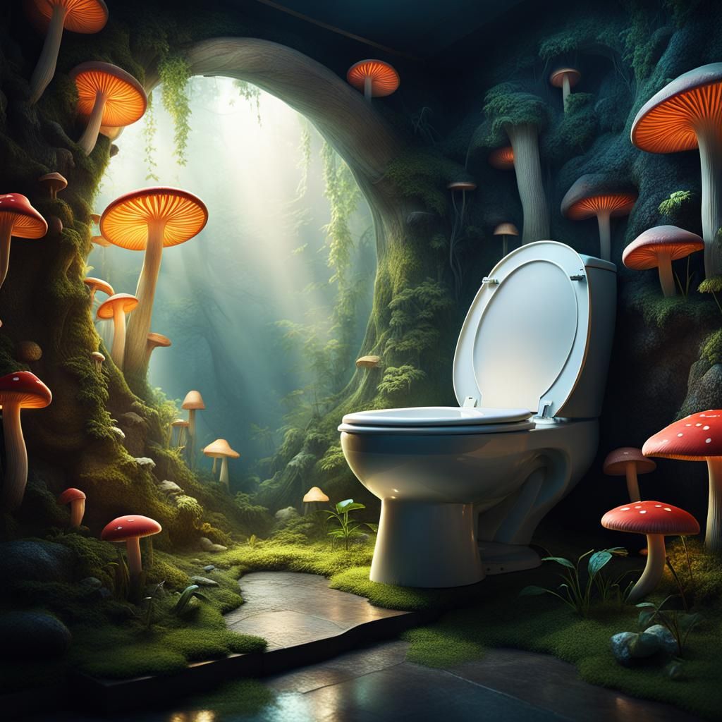 Magical Underworld Hidden Inside Transparent Toilet