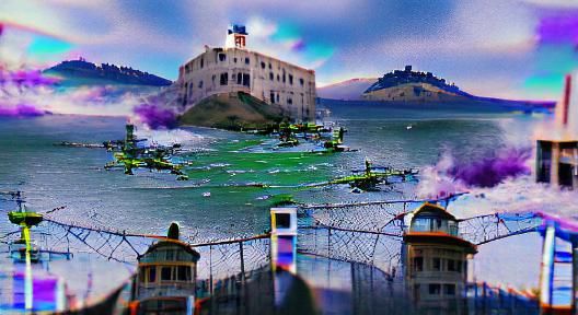 Warzone Alcatraz Island Illustration