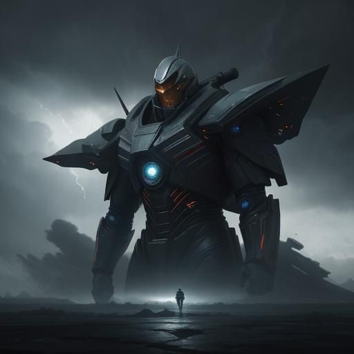 Flash Gordon Portrait in Dystopian Setting