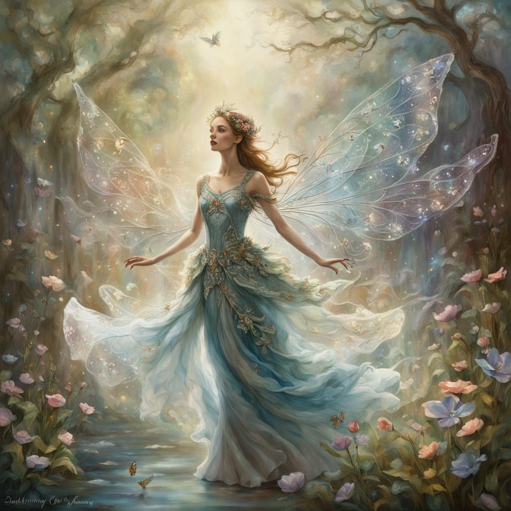 Enchanted Fairy in Ethereal Glow