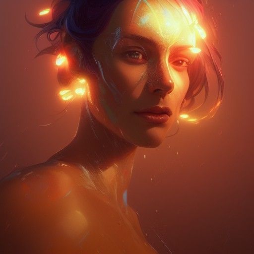 Detailed Portrait with Dynamic Lighting in 8K Resolution