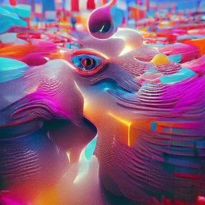 Psychedelic Empathy: Abstract 3D Art in 8K