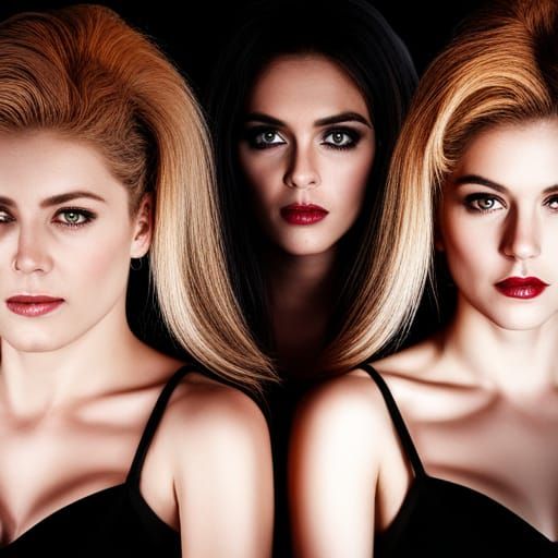 Hyperrealistic Coven of Witches in High Resolution