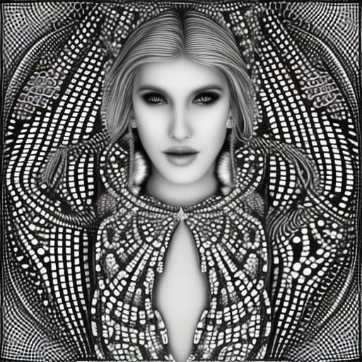 Studded woman