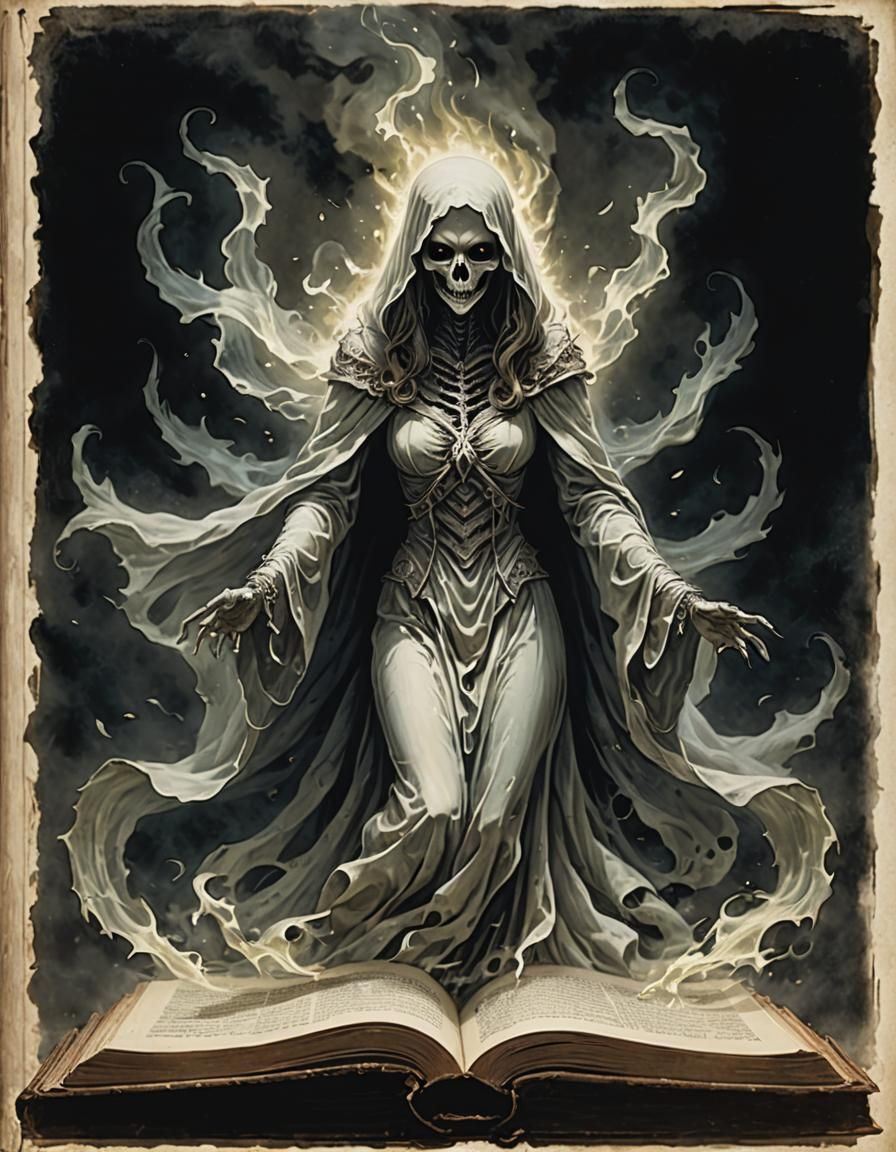 Mysterious Banshee Emerges from Ancient Tome