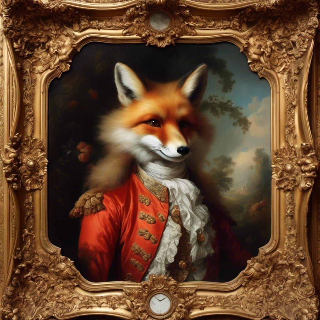 Portrait of a fox