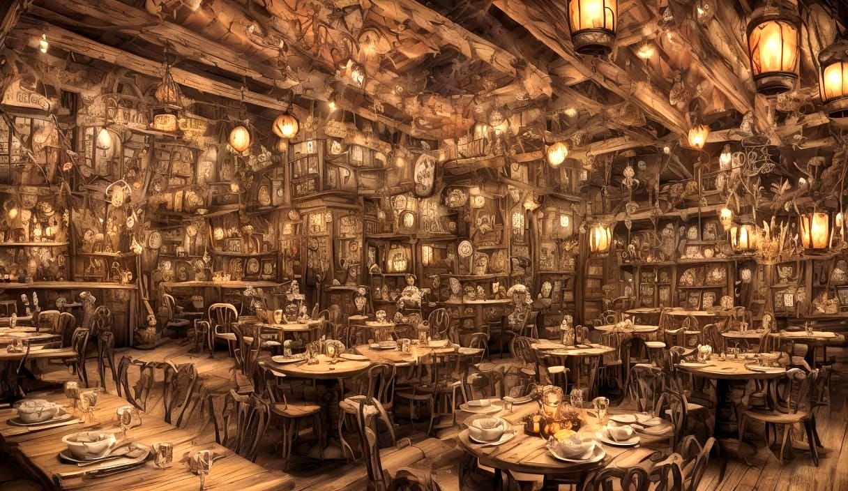 Magical Woodland Cafe Serving Enchanted Coffee