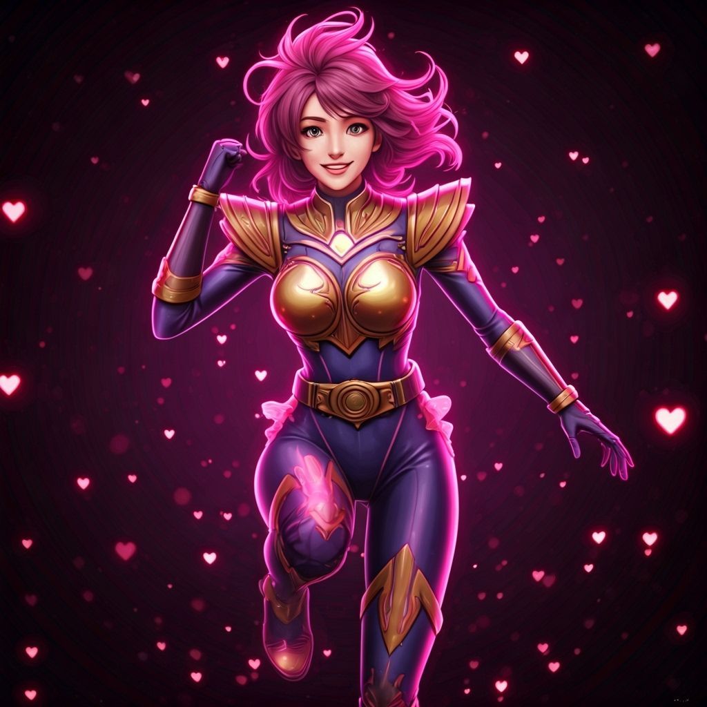 Disco Sentai Vigilante Woman in Dynamic Pose