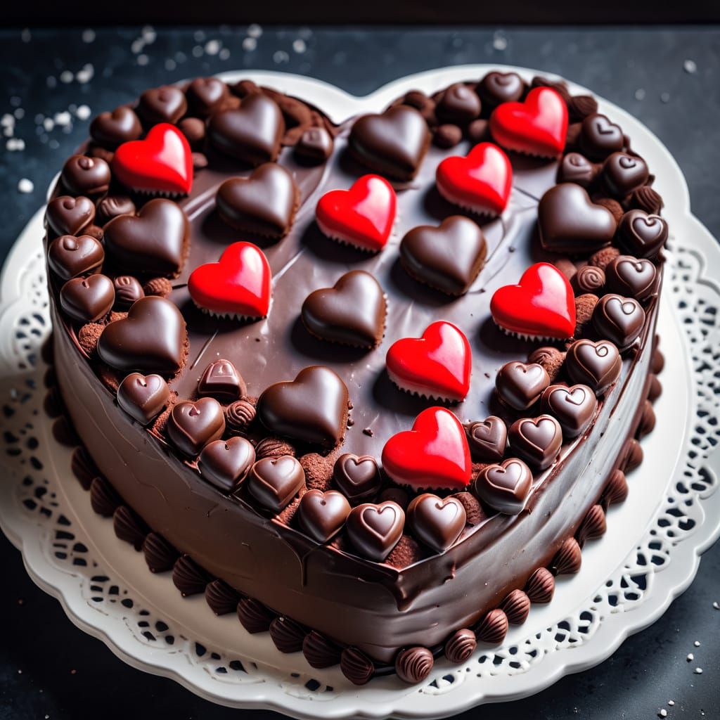 Moody Valentine's Day Treat in Hyperrealistic HDR