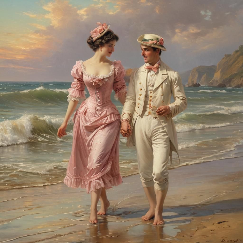 Victorian Elopement in Boucher's Dreamlike Sunrise