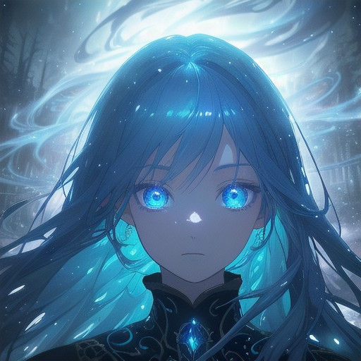 Dreamlike Anime Girl Radiates Mystical Energy