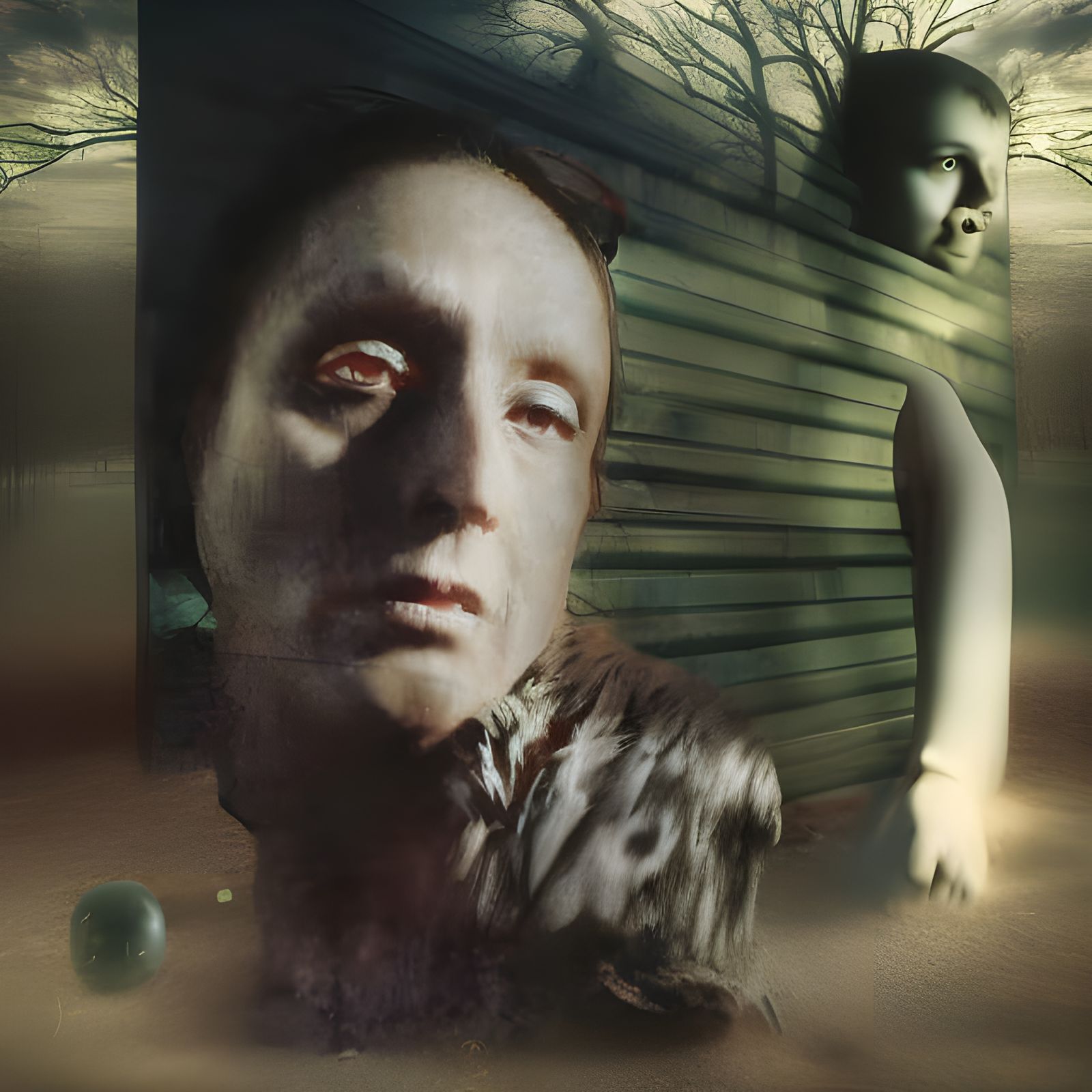 Surreal Math Equation Portrait in Stop Motion Style