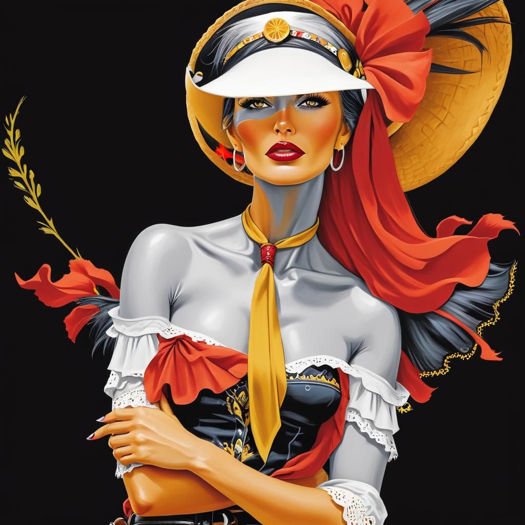 AI Generated Image of a Cowgirl