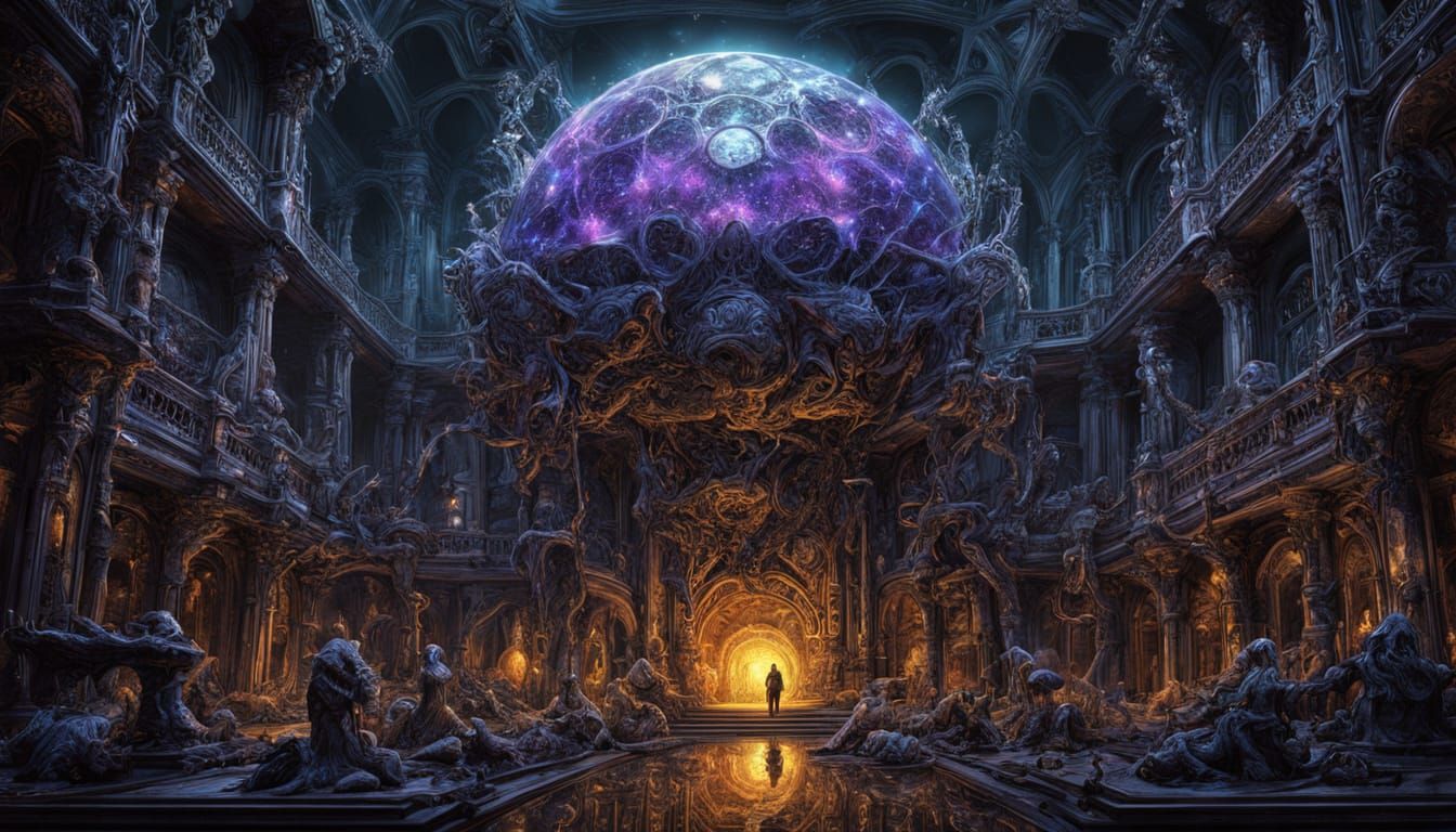 Cosmic Crystalline Structure With Inner Ecosystem