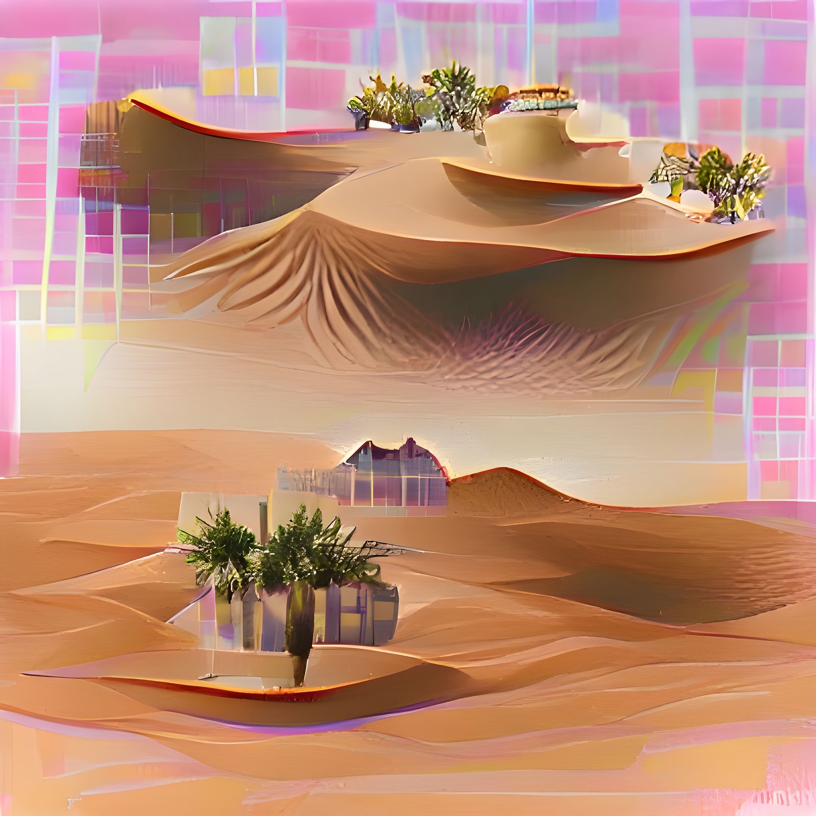 Classic Desert Mirage Illusion