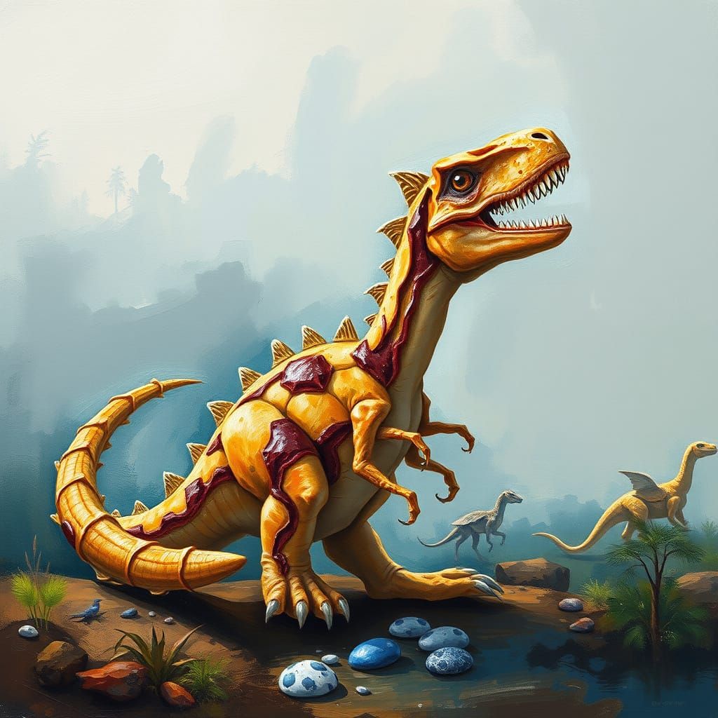 Impressive Bread Dinosaur Museum Masterpiece in Epic Impress...