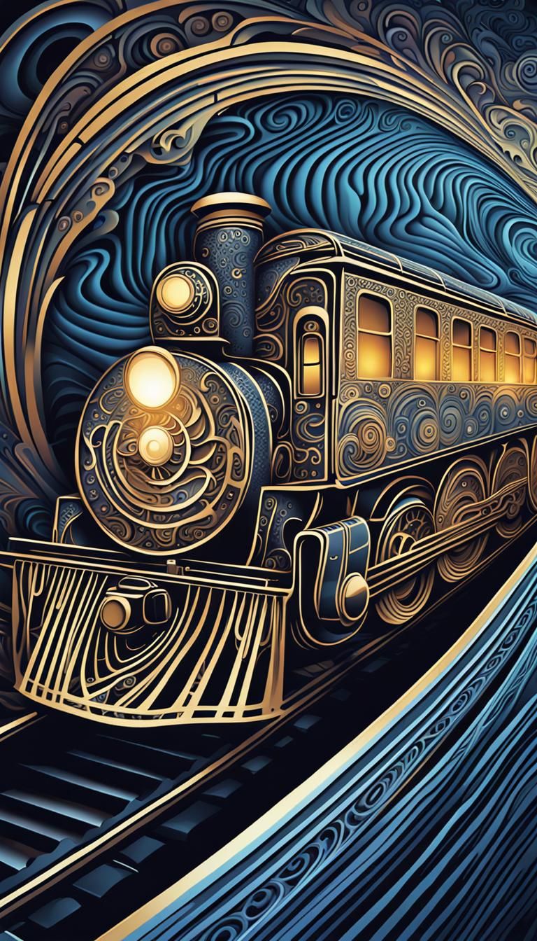 Orient Express in Abstract Fractal Style