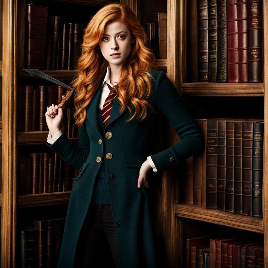 Hermione Granger Portrait Inspired by Katherine McNamara