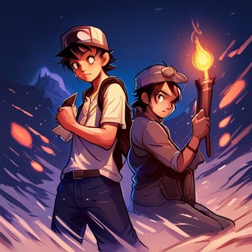 Ash Ketchum Comic Book Art