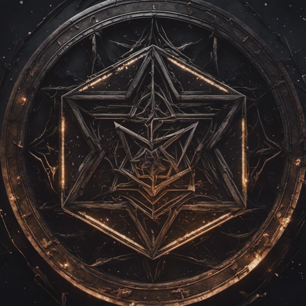 Hexagon Star Portal in Detailed Matte Painting