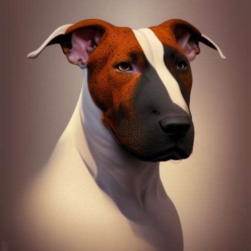 Hyperdetailed Bull Terrier Portrait in Unreal Engine 5