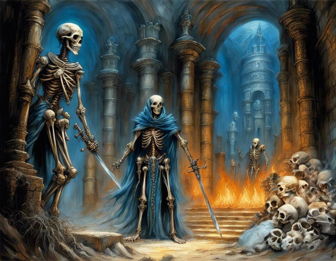 Bleached Skulls and Bones Composition